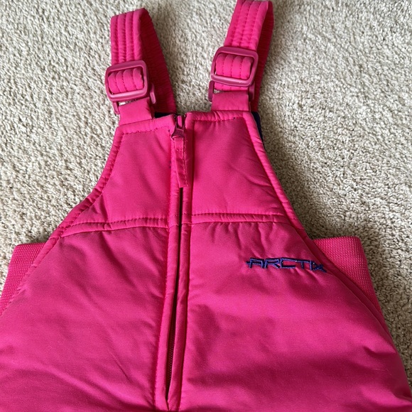 Arctix Kids Insulated Snow Bib Overalls Pink 18M. - Picture 2 of 6